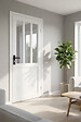 GD MENUISERIES - Bloc Porte Atelier BLANC H204 x L83 cm Côte Tableau P.Gauche,Poignee - vignette