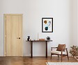 GD MENUISERIES - Bloc porte Décor Chêne Naturel Honey Oak  H204 x L73 cm Côte Tableau P.Droit - vignette