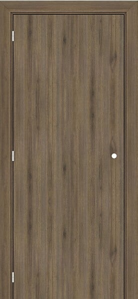 GD MENUISERIES - Bloc porte Décor Noyer Light Walnut H204 x L73 cm Côte Tableau P.Droit - large