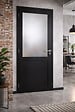 GD MENUISERIES - Bloc Porte Athena Noir H204 x L73 cm Côte Tableau P.Droit,Poignee Pomerol - vignette