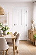 GD MENUISERIES - Bloc Porte Atelier 2 panneaux Blanc H204 x L73 cm Côte Tableau P.Gauche,Poignee Pomerol - vignette