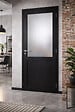 GD MENUISERIES - Bloc Porte Athena Noir H204 x L73 cm Côte Tableau P.Gauche,Poignee Pomerol - vignette
