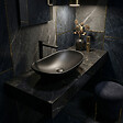 SWISS AQUA TECHNOLOGIES - Swiss Aqua Technologies Set complet vasque à poser 61,5 x 36 cm noir mat + mitigeur haut XL assorti – salle de bain moderne B-Way (SATINF61536BKM-BWAY) - vignette