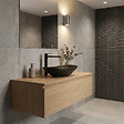 SWISS AQUA TECHNOLOGIES - Swiss Aqua Technologies Set complet vasque à poser 61,5 x 36 cm noir mat + mitigeur haut XL assorti – salle de bain moderne B-Way (SATINF61536BKM-BWAY) - vignette