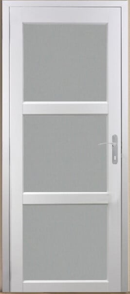 GD MENUISERIES - Bloc Porte Kenya Blanc Vitre H204 x L83 cm Côte Tableau P.Gauche - large