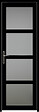 GD MENUISERIES - Bloc Porte Telia Noir Vitrée H204 x L83 cm Côte Tableau P.Droit - vignette