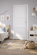 GD MENUISERIES - Bloc Porte Korya Blanc 3 panneaux H204 x L73 cm Côte Tableau P.Gauche - vignette
