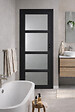 GD MENUISERIES - Bloc Porte Telia Noir Vitrée H204 x L73 cm Côte Tableau P.Droit - vignette