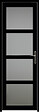 GD MENUISERIES - Bloc Porte Telia Noir Vitrée H204 x L73 cm Côte Tableau P.Gauche - vignette