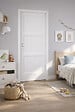 GD MENUISERIES - Bloc Porte Korya Blanc 3 panneaux H204 x L83 cm Côte Tableau P.Droit - vignette