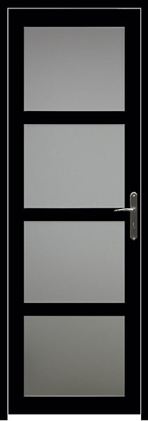 GD MENUISERIES - Bloc Porte Telia Noir Vitrée H204 x L83 cm Côte Tableau P.Gauche - large