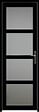 GD MENUISERIES - Bloc Porte Telia Noir Vitrée H204 x L83 cm Côte Tableau P.Gauche - vignette