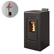 INTERSTOVES - Pack Poêle à Granulés GIOIA 9 Étanche + Kit Conduit Double Flux Vertical Ø80/125 - vignette