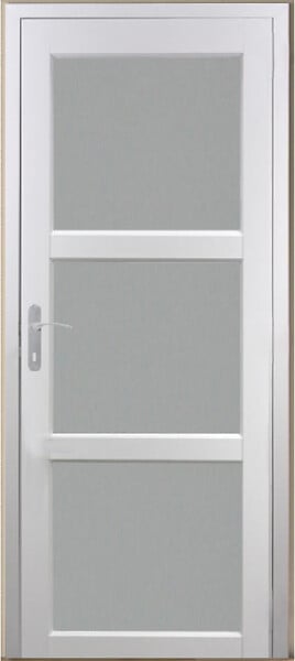 GD MENUISERIES - Bloc Porte Kenya Blanc Vitre H204 x L73 cm Côte Tableau P.Droit - large