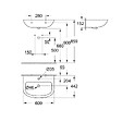 GROHE - Grohe Lavabo suspendu 60 cm Bau Ceramic Blanc Alpin (39421000) - vignette