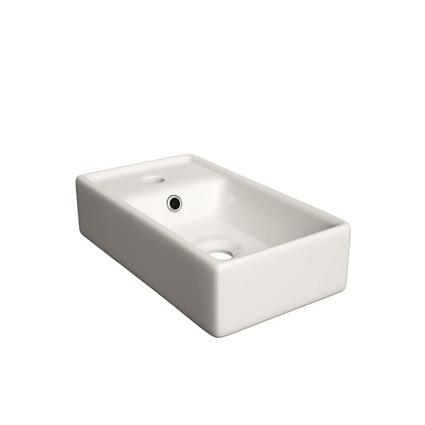 NATUREL - Lavabo Naturel Stilla 40x22 cm blanc brillant (STILLA401406) - large