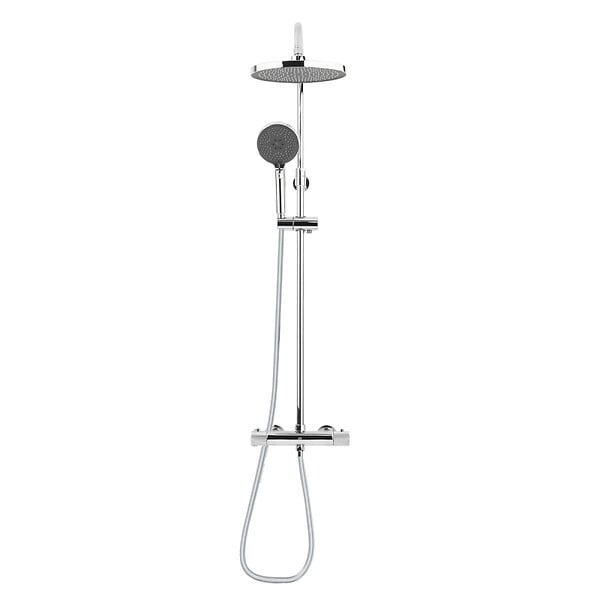 SWISS AQUA TECHNOLOGIES - Colonne de douche XXL 240 avec mitigeur thermostatique, Douchette 3 jets, Chrome (SATSSTK) - large