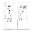 HANSGROHE - Hansgrohe Pack Colonne de douche SHOWERPIPE CROMETTA S240 chromé + IPS WashBall (27267000*) - vignette