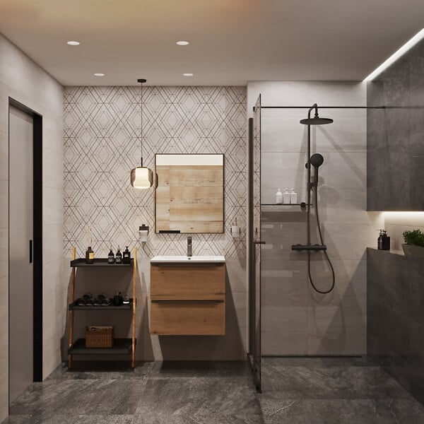 SWISS AQUA TECHNOLOGIES - Swiss Aqua Technologies Système de douche SAT avec mitigeur thermostatique noir SATSSTKC - large