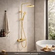 DURAVIT - Colonne de douche thermostatique MinusFlow doré poli - vignette