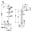 DURAVIT - Colonne de douche thermostatique MinusFlow doré poli - vignette