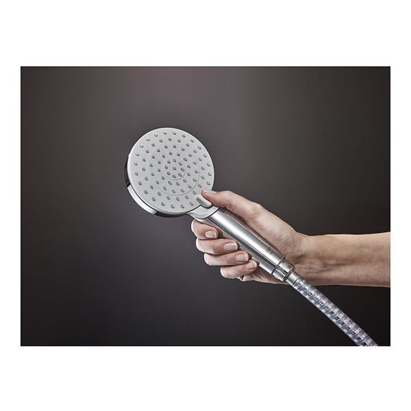 HANSGROHE - Vernis Shape Colonne de douche 230 1jet Green 5,7 l/min avec mitigeur thermostatique, Chrome (26319000) - large