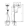 HANSGROHE - Set de douche Showerpipe Crometta S 240 1jet, mitigeur mécanique (27269000) - vignette