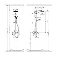 HANSGROHE - Set de douche Showerpipe Crometta S 240 1jet, mitigeur mécanique (27269000) - vignette