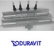 DURAVIT - Pieds pour baignoires et receveurs - Blanc - 2 pièces - Hauteur réglable de 130 mm à 210 mm - vignette