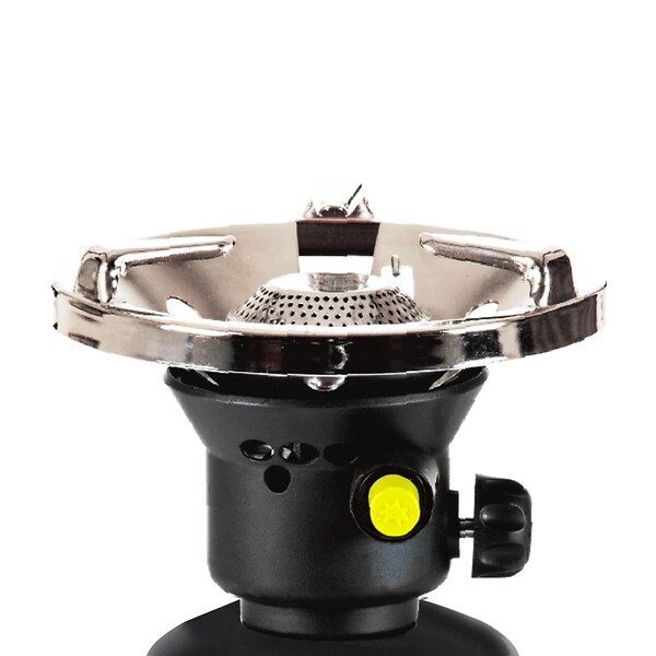 PROWELTEK - Réchaud à gaz Coque Acier + 4 cartouches 190g Allumage Auto & Sécurisé - Réchaud Camping Vanlife Flamme réglable Black COOK - large