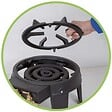 RIBIMEX - Réchaud gaz 3 feux 9000 W 4 pieds propane et butane - vignette