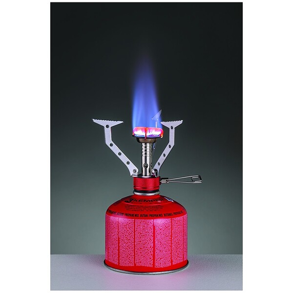 KEMPER - Réchaud gaz portable 4.5 kW + 2 cartouches gaz 230gr - Brûleur randonnée anti-vent Pliable Léger Camping Haute montagne KEMPER - large