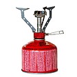 KEMPER - Réchaud gaz portable 4.5 kW + 4 cartouches gaz 230gr - Brûleur randonnée anti-vent Pliable Léger Camping Haute montagne KEMPER - vignette