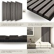 TECTAKE - Panneaux acoustiques SONIC WALL aspect bois chêne gris clair - vignette