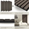 TECTAKE - Panneaux acoustiques SONIC WALL aspect bois Chêne gris - vignette