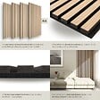 TECTAKE - Panneaux acoustiques SONIC WALL aspect bois Chêne clair - vignette