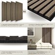 TECTAKE - Panneaux acoustiques SONIC WALL aspect bois Chêne foncé - vignette