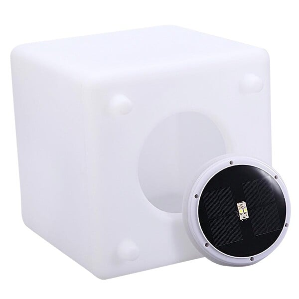 LUMISKY - Cube lumineux solaire multicolore CASY H30cm - large