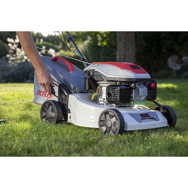 IKRA - Tondeuse à gazon autotractée 1000m2 - 3,5CV 145Cm3 Coupe 41.8cm Mulching Moteur 4T Bac 40L IKRA - large