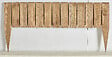 Collections Atlante - Bordure de jardin en pin Prima - Marron - 30x55x105cm - vignette