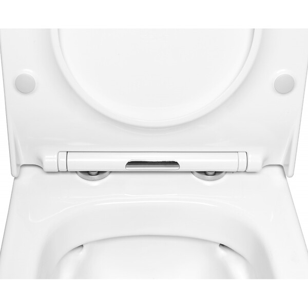 IDEVIT - Idevit abattant ultra fin déclipsable avec frein de chute pour cuvette Alfa AL010 (AL030S) - large
