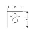 LIVEA - Set d'isolation phonique pour WC et bidet suspendus (SP 156SET) - vignette