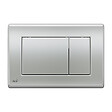 ALCA - Alca Komfort, Plaque de déclenchement, double touche, Chrome mat (M272) - vignette
