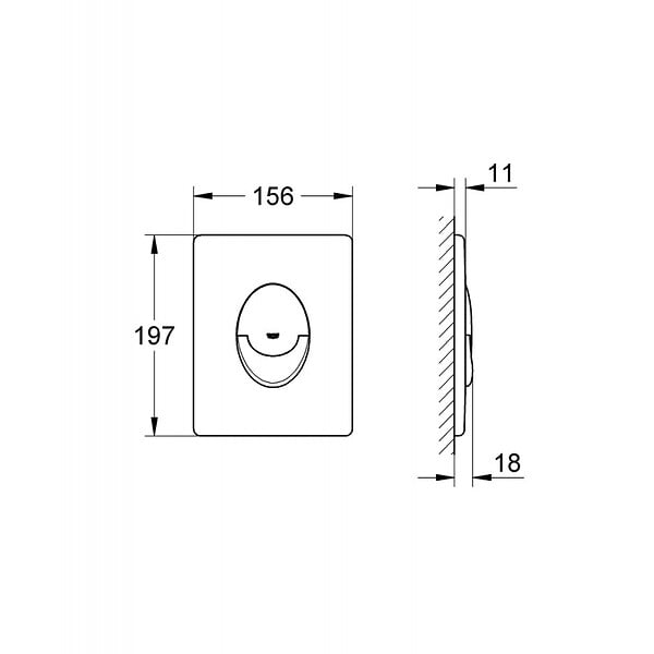 GROHE - Plaque de commande Start GROHE - large