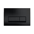 GEBERIT - Delta 50 Plaque de commande double touche, Noir mat (115.119.14.1) - vignette