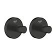 GROHE - Lot de deux START patère mural, noir mat (411732430-GroheBlackDuo) - vignette