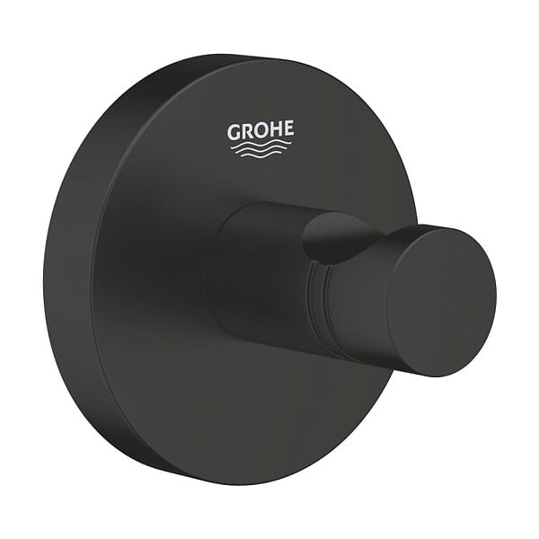 GROHE - Lot de deux START patère mural, noir mat (411732430-GroheBlackDuo) - large