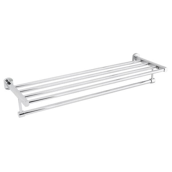OPTIMA - Cube Way Porte-serviette mural en laiton, Chrome (SPI95) - large