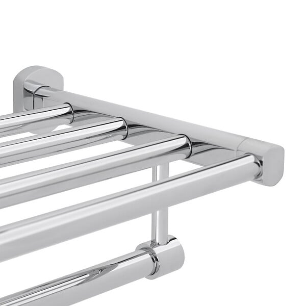 OPTIMA - Cube Way Porte-serviette mural en laiton, Chrome (SPI95) - large