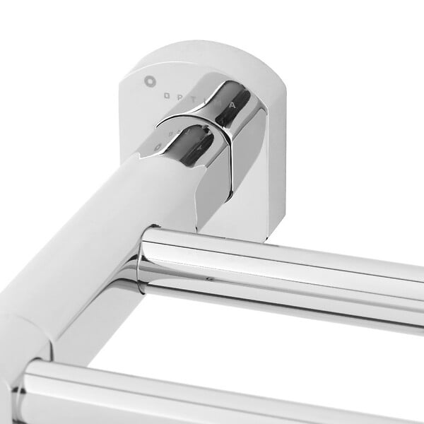 OPTIMA - Cube Way Porte-serviette mural en laiton, Chrome (SPI95) - large